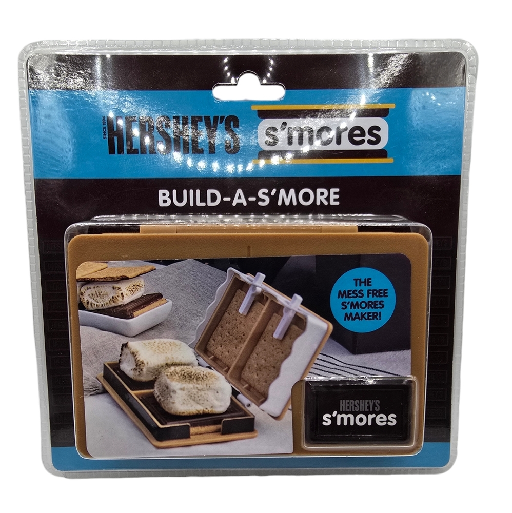 New HERSHEY'S s'mores BUILD - A- S'MORE Mess Free S'Mores Maker, Sealed Package